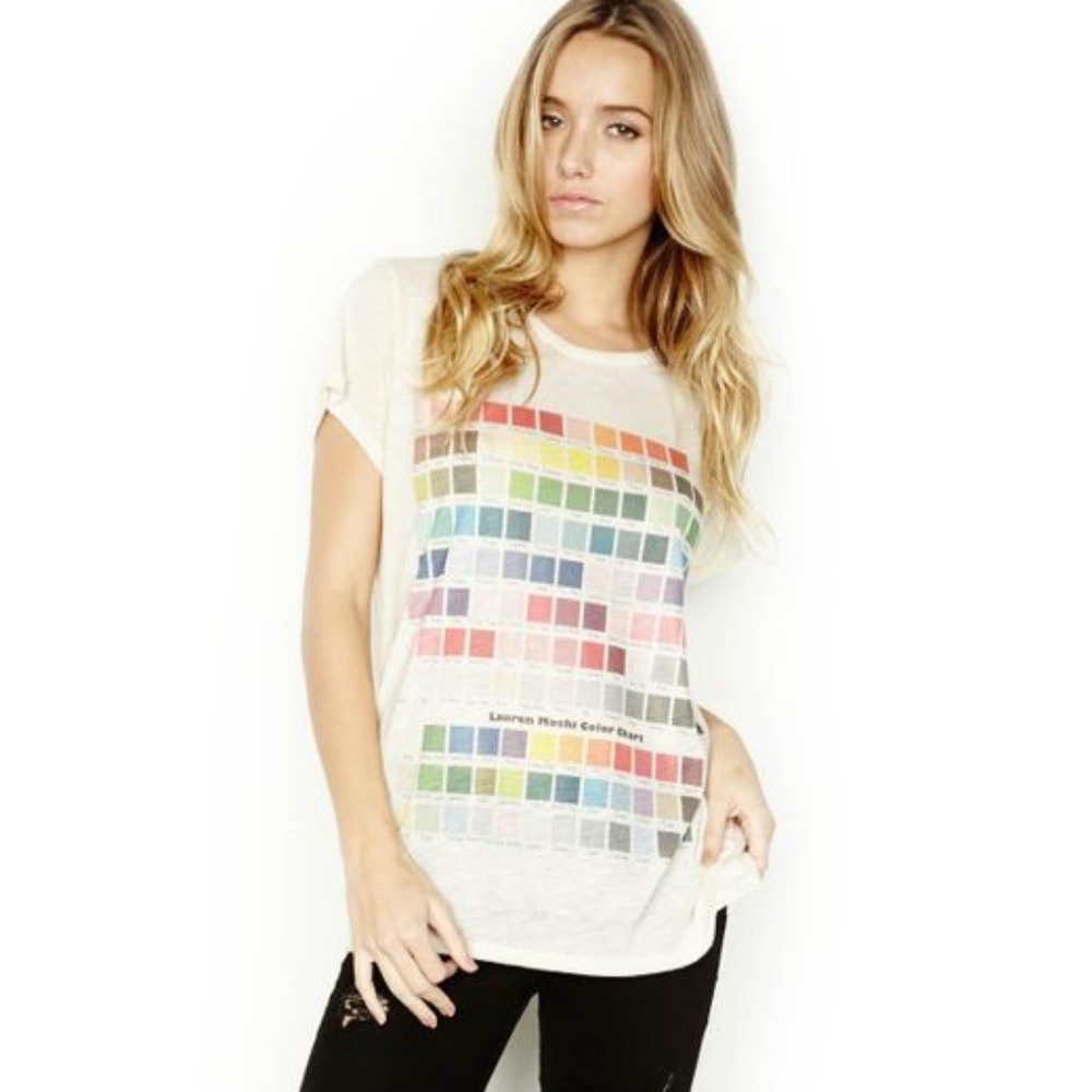 Lauren Moshi Briley Colors Open Back Tee